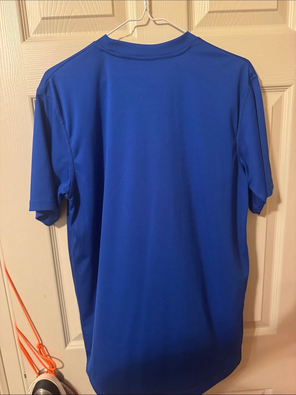 adidas Royal Blue Royals Baseball Tee with White Logo